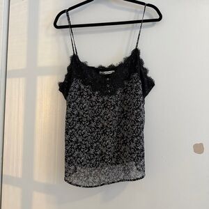 Abercrombie & Fitch Black and Gray Lace Camisole